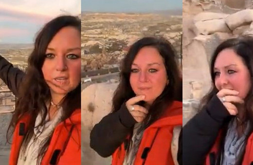 Rus turist ezan sesini duyunca böyle gözyaşı döktü