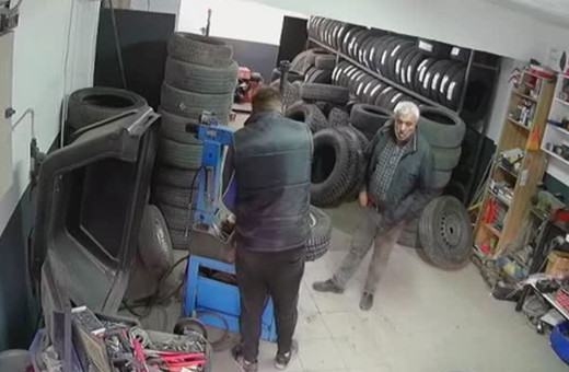 Hava basılan lastik patladı! Bir kişi yaralandı