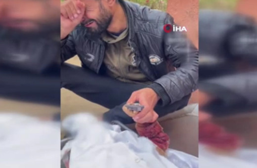 Oğlunun cansız bedeniyle karşılaşan Filistinli baba: Al bu bisküviyi de cennete götür