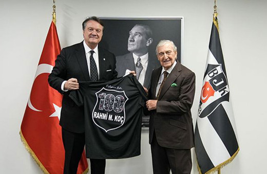 Beşiktaş Başkanı Hasan Arat'a Rahmi Koç'tan tebrik