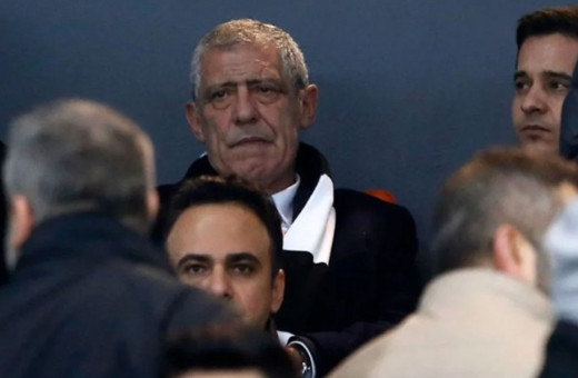 Fernando Santos, Beşiktaş maçını tribünden takip etti