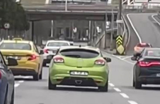 Trafikte makas attı o anlar saniye saniye kaydedildi bedelini pahalı ödedi