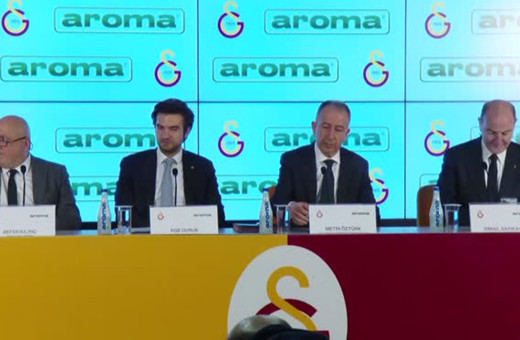 Galatasaray'ın su sponsoru Aroma oldu