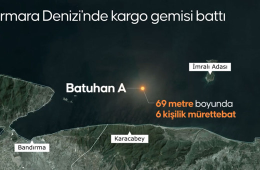 Marmara Denizi'nde batan kargo gemisinin son görüntüsü ortaya çıktı
