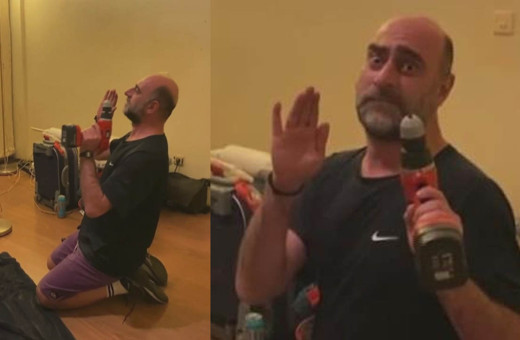 Namaz ile dalga geçip sosyal medyada paylaştı