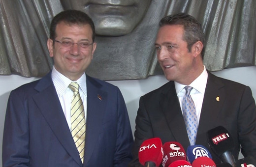 Ekrem İmamoğlu ve Ali Koç arasında dikkat çeken 'kravat' diyaloğu