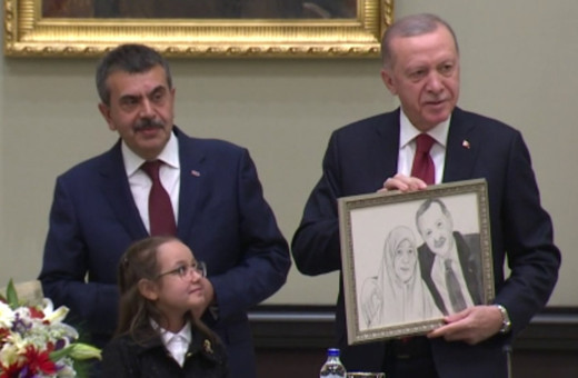 Cumhurbaşkanlığı Külliyesi'nde söz çocukların! Erdoğan 23 Nisan minikleri kabul etti