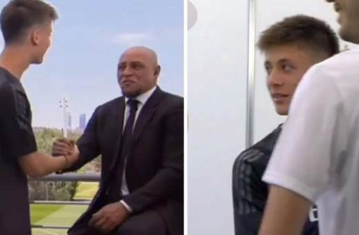 Roberto Carlos canlı yayında Türkçe konuştu Arda Güler şaşkınlık yaşadı