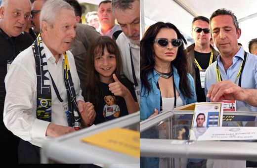 Fenerbahçe Olağan Seçimli Genel Kurulu'nda Aziz Yıldırım ve Ali Koç oylarını kullandı