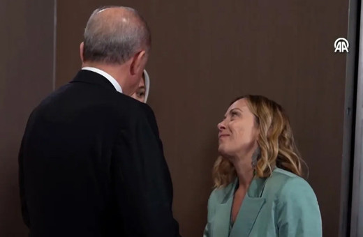 Cumhurbaşkanı Erdoğan, İtalya Başbakanı Meloni ile bir araya geldi