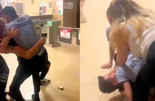 Hastanede çirkin olay! Güvenlik görevlileri gaziye saldırdı: O anlar kamerada