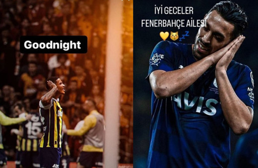 Fenerbahçeli futbolculardan Galatasaray'a olay gönderme!