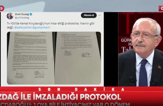 Canlı yayında 'protokol' polemiği! Ümit Özdağ imzalanan belgeyi paylaştı