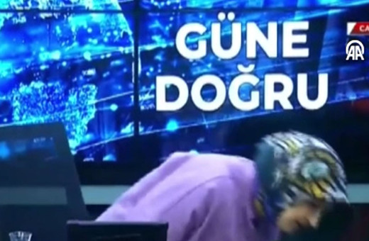 Vuslat TV'nin spikeri Pınar Kantarcı depreme canlı yayında yakalandı