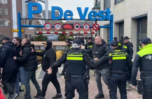 Galatasaray maçı öncesi Hollanda sokakları karıştı