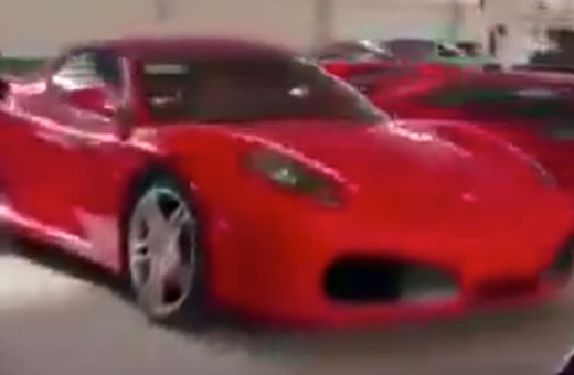 Şam'da Esad'ın garajına girildi  Aston Martin'ler Lamborghini'ler Ferrari'ler