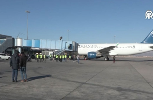 Şam Uluslararası Havalimanı'ndan ilk uçak kalkış yaptı