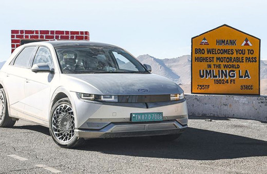 Hyundai'nin IONIQ 5 modeli, 5 bin 802 metre yükseğe çıktı