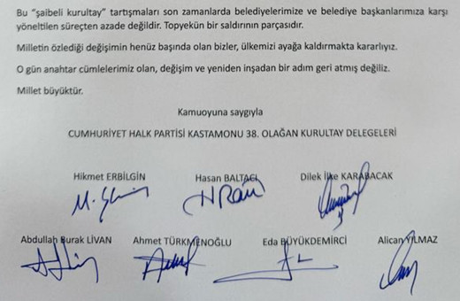 Kılıçdaroğlu'na karşı bildiri yayınlayan CHP Kastamonu delegeleri bakın nerede çalışıyor?