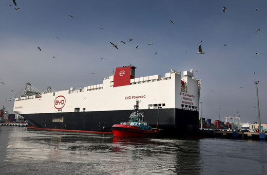 BYD'nin araç gemisi, 7 bin araçla Türkiye'ye geldi