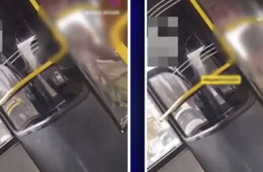 Otobüste şoför eşini öpen kadına başka yolcudan tepki: Sevişme yeri mi burası