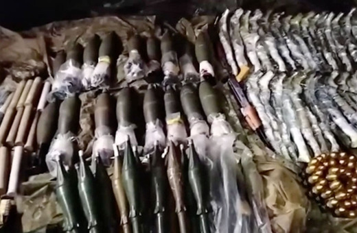 Irak'ın kuzeyinde mağarada PKK cephaneliği ele geçirildi