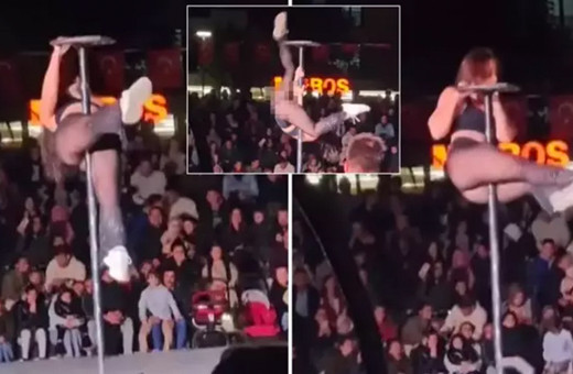 Direk dansı skandalında yeni görüntü çıktı 23 Nisan'da çocuklara bu izletilir mi?