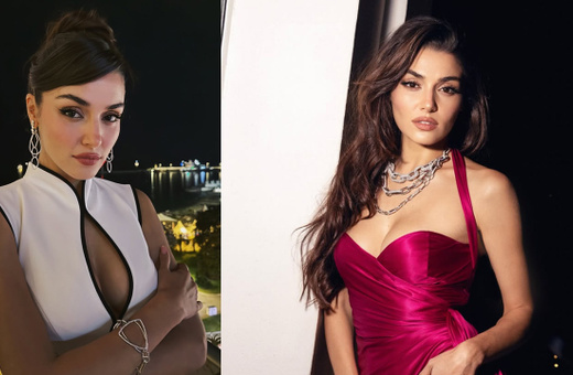 Hande Erçel sevgilisi Hakan Sabancı ile poz verip paylaştı! Güzel oyuncu siyahlar içinde göz kamaştırdı