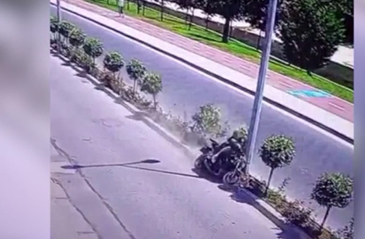 Sarıyer'de korkunç kaza! Tek teker üzerinde...