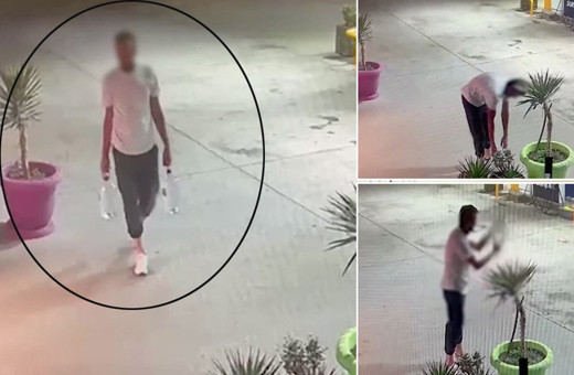 Bursa yangını şüphelisi FETÖ'cü benzin istasyonunda bakın ne yapmış