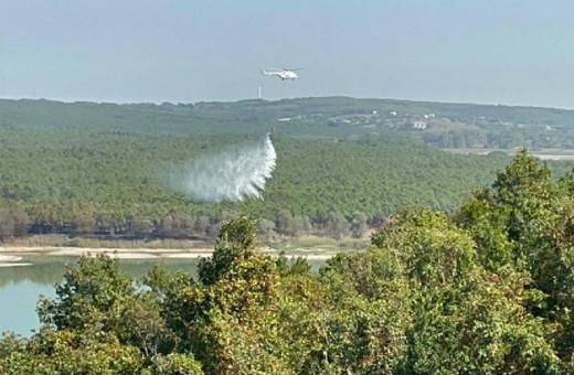Çatalca'da 2 bölgede yangın! Yangına müdahale ediliyor