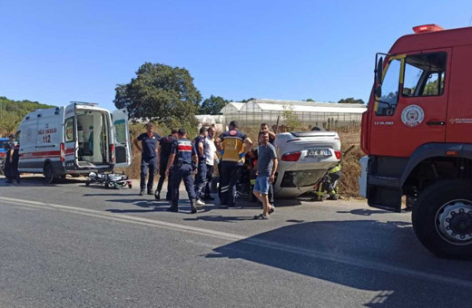 Kocaeli'de facia! Duvara çarpıp devrilen otomobildeki 1 kişi öldü 1 kişi yaralandı...