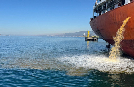 İzmit Körfezi'ni kirleten gemi hakkında yasal işlem başlatıldı