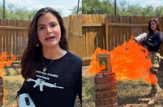 ABD'li siyasetçiden alçak hareket! Alev makinesiyle Kur'an-ı Kerim yaktı