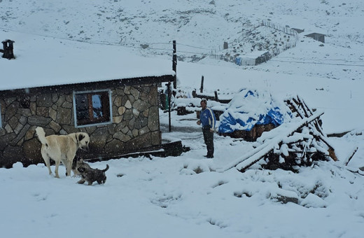 Heryer bembeyaz oldu! Kar kalınlığı 10 santimetreye ulaştı