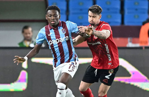 Trabzonspor ile Gaziantep FK 1-1 berabere kaldı