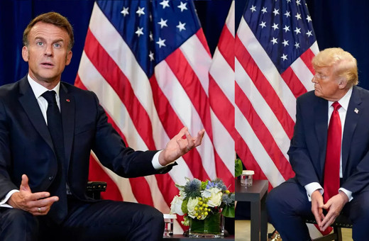 Kameralar önünde tartıştılar! BM'de Trump ve Macron gerginliği çıktı