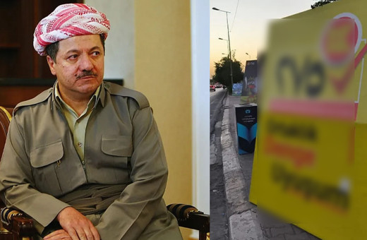 Irak'ta ilk kez oldu! Barzani seçim kampanyasında ilk kez Türkçe afiş kullandı