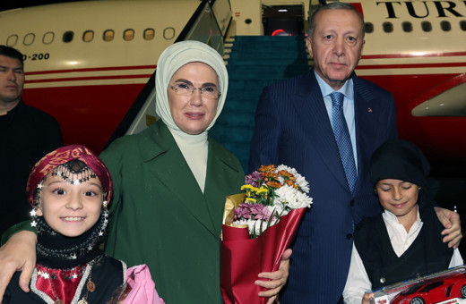 Cumhurbaşkanı Erdoğan Rize’de afet bölgelerini inceledi