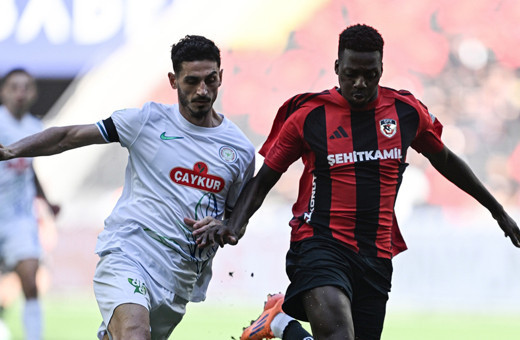 Gaziantep FK-Çaykur Rizespor maçında 4 gol var, kazanan yok