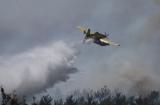 Orman Genel Müdürlüğüne ait yangın söndürme uçağı düştü