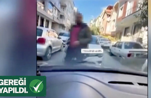 İstanbul'da aracıyla ters yönden geldiği için kendisini uyaran sürücüye saldıran kişi yakalandı
