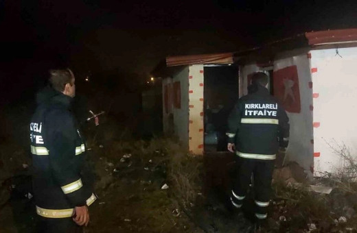 Kırklareli'de evde yangın çıktı! 1 Ölü, 1 yaralı