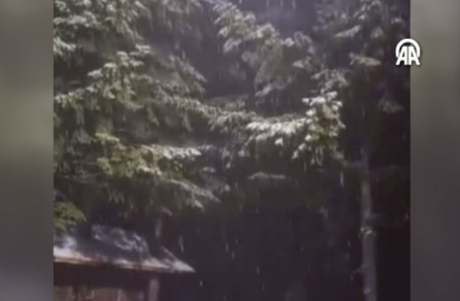 İstanbul'un yanı başında kar başladı!