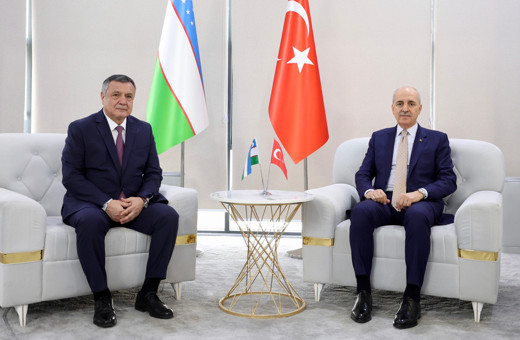 TBMM Başkanı Kurtulmuş, Özbekistan Ali Meclisi Yasama Meclisi Başkanı İsmailov ile görüştü