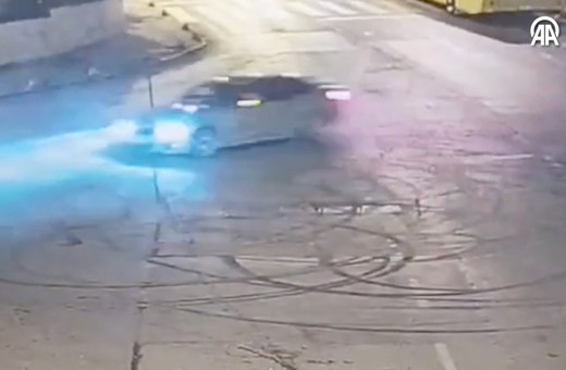 Üsküdar'da drift atan kadın sürücü yakalandı!