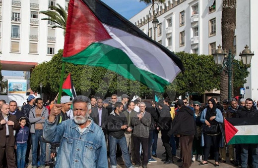 Fas'ta binlerce kişi, "siz ümmetin onurusunuz" sloganıyla Gazze'ye destek için yürüdü