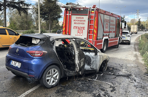 Süper Lig futbolcusunun otomobili küle döndü