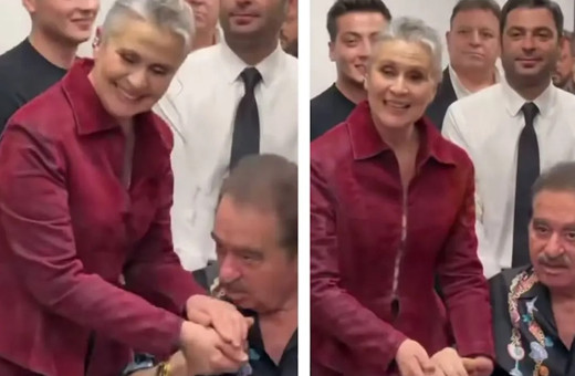 İbrahim Tatlıses galada yaptığı ile şaşırttı! Gonca Cilasun'un elini bakın neden öptü