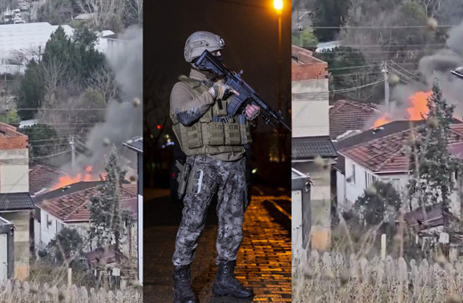 Yalova'daki DEAŞ çatışmasının yeni görüntüsü! Son noktada evi ateşi vermişler